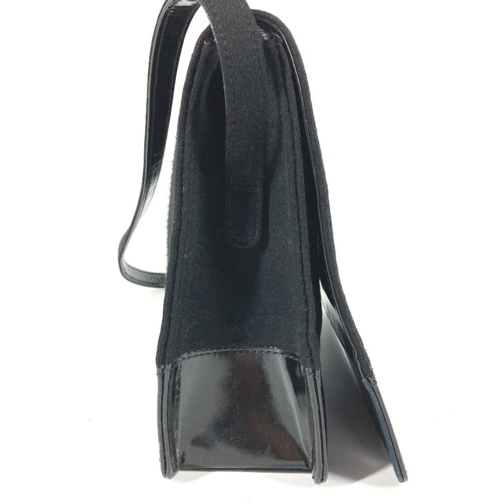 CHANEL Vintage Black Leather Logo Shoulder Bag - Picture 4 of 16